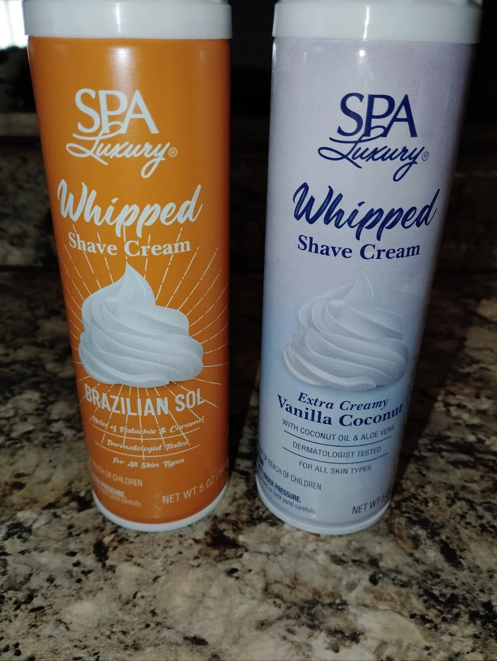 Spa luxury whipped shaving cream Brazilian sole and vanilla coconut brand new